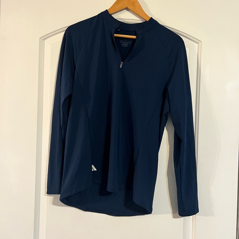 Adidas Black Zip-Up Athletic Top